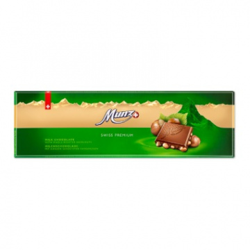 MUNZ SWISS PREMIUM MILK HAZELNUT, 300G