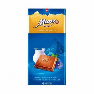 MUNZ SWISS PREMIUM MILK, 100G 