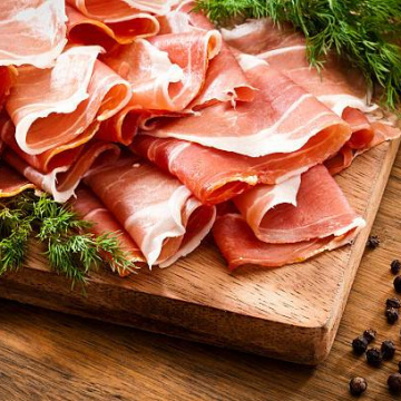 PROSCUITTO HAM SLICED, 1 KG